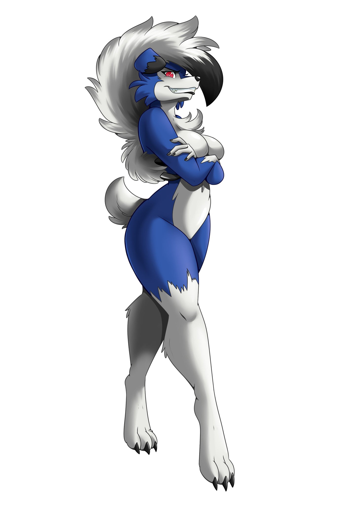 Was inspired to draw up a cute, & rather frighteningly sexy Lycanroc Mi...