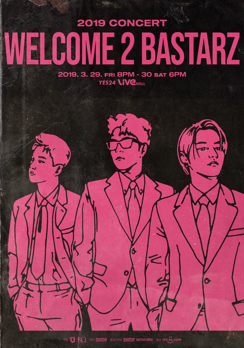 blockb_official's tweet photo. [📢] WELCOME 2 BASTARZ

바스타즈의 콘서트에 비비씨를 초대합니다!٩( ᐛ )و

자세한 내용은 아래 사이트를 통해 확인해주세요!

오픈 안내 ▶ https://t.co/UWy9QkuAoC
예매 페이지 (팬클럽 인증) ▶ https://t.co/5XepSATfE1

#WELCOME2BASTARZ #블락비바스타즈 #비범 #유권 #피오 https://t.co/5eVnrHrMxi