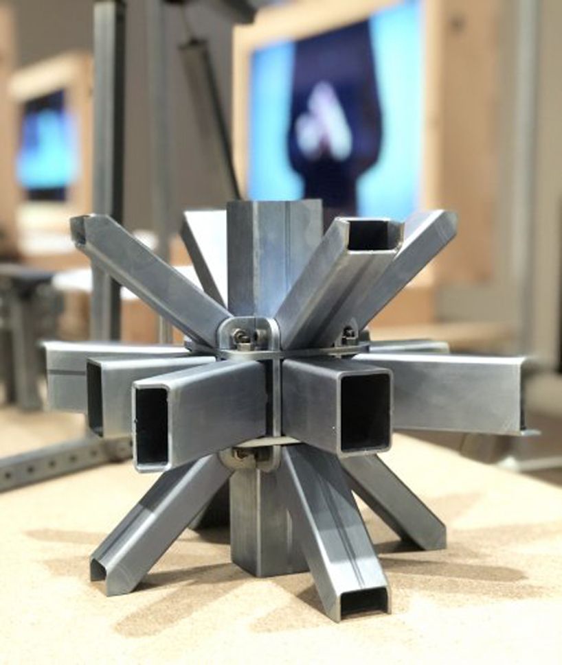 designboom's tweet photo. lukas wegwerth develops III+1 connector system for structures from furniture to architecture https://t.co/7tPjT6dBoP https://t.co/rI6witDQCW
