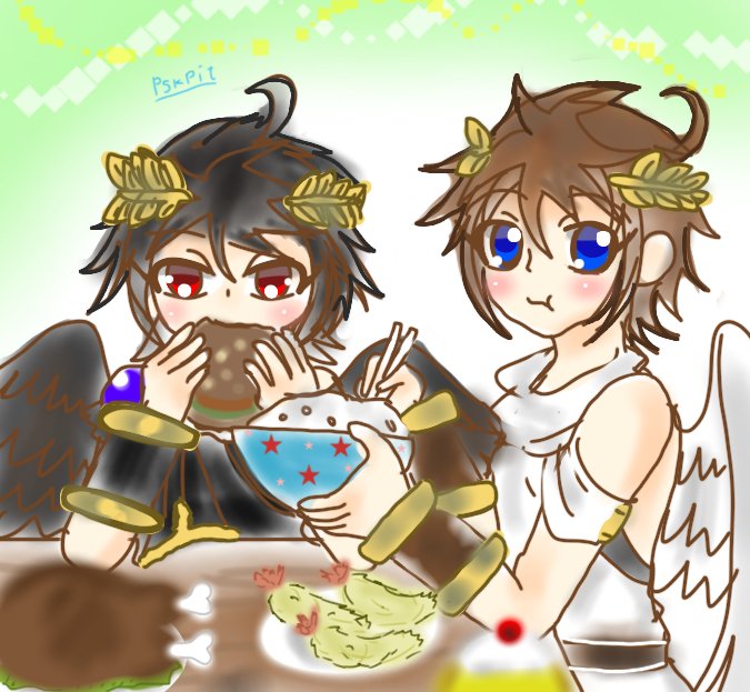 ぷーすけ Su Twitter 今日のお絵描き その ブラックピットとピット 食事中 パルテナの鏡 スマブラsp スマブラ ぷーすけ Su Twitter 今日のお絵描き その ブラックピットとピット 食事中 パルテナの鏡 スマブラsp スマブラ