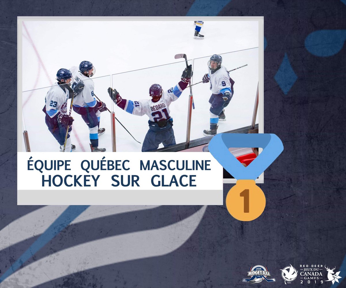 Équipe Québec masculine remporte la 🥇aux <a href="/CanadaGames/">Canada Games | Jeux du Canada</a> !

19 des 20 joueurs proviennent de notre circuit. <a href="/HockeyQuebec/">Hockey Québec</a>