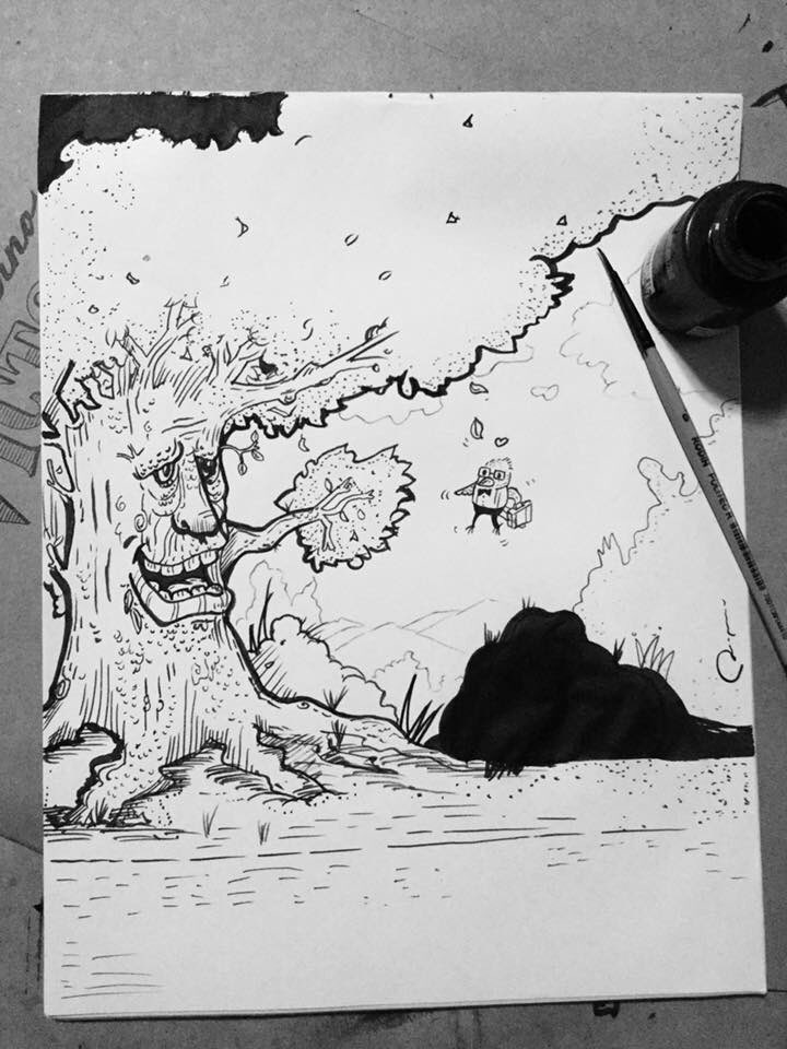 Omar__Rojas's tweet photo. En la randomiza #sketching #sketch #sketchbook #Cartoon #Carton #Illustration #Illustrated #Comic #Doodle #Ink #TintaChina #ChineseInk #Scribble #Watercolor #inktober2018 #Nibvember2018 #Deawcember2018 #PromptmyWeek #Draw #Drawing #Dibujo #Mexico #ChineseInk #ilustrador #Monero https://t.co/JCgku3MPhy