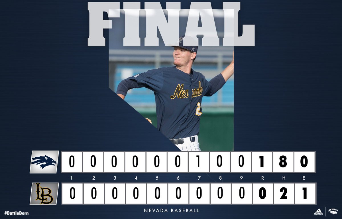 BALL GAME!!! Ryan Anderson with one of the best performances in Nevada HISTORY, not allowing a hit in seven innings pitched! 

#BattleBorn