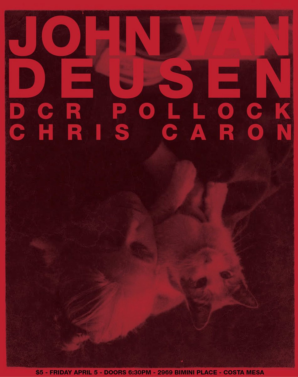 Orange County folks! Excited to be playing a house show in your neck of the woods April 5th w/ @dcRPollock and Chris Caron. Details on the flyer below.
