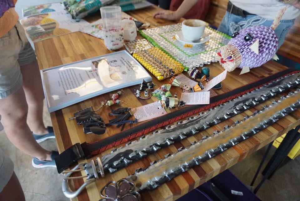 This is from a zero waste Sabah group I followed. Everything that you upcycling can be sell at any artisan market or a zero waste meet up. Photo credit: Zero Waste Sabah.