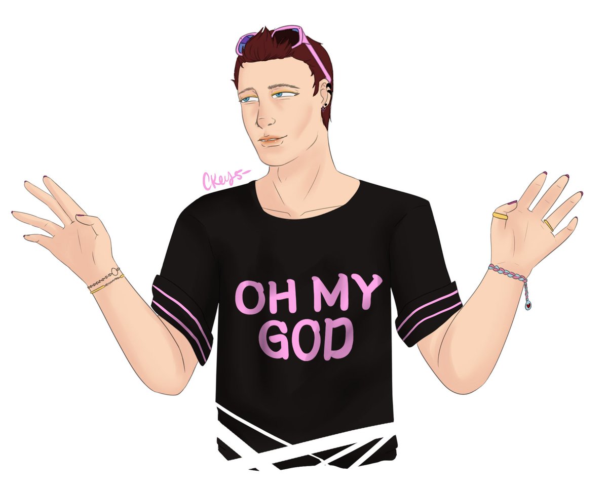 CxwzKeys's tweet photo. In almost all the AUs Dorian is an art student and when I saw that picture I totally know Dorian would do that so~
Yeah
there it is
#AP700 #PinkDorianDBH #DetroitBecomeHuman #dbhAP700 #dbhfanart https://t.co/4SwnrGvs19