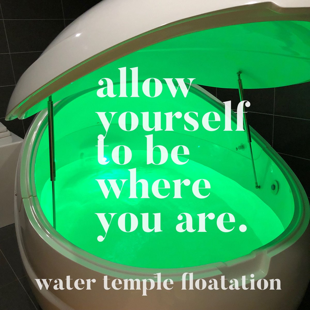 Allow yourself to be where you are.
Water Temple Floatation is the perfect place to be in the now.
#floatation #floatationtherapy #floattherapy #floatationtank #floating #float #floattank #relaxation #beinthenow #now #bepresent #focus #melbourne