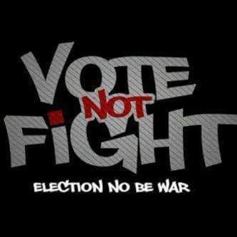 DisturbingJOS's tweet photo. #NigeriaDecides2019: #AdsJOS > #GoOutAndVote >> Vote Wisely >>> #VoteNotFight >>>> #ElectionisNotWar https://t.co/937WRjMip6