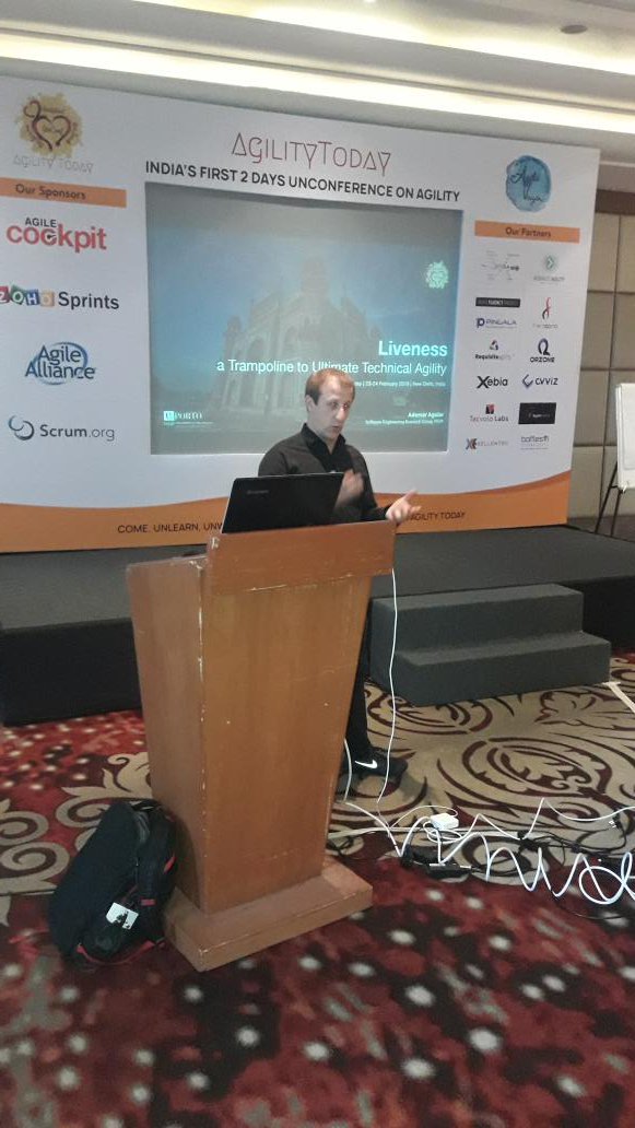 mail2subodh's tweet image. Ademar Agular giving session on &quot;Liveness&quot; at  @AgilityToday @agilevirgin
