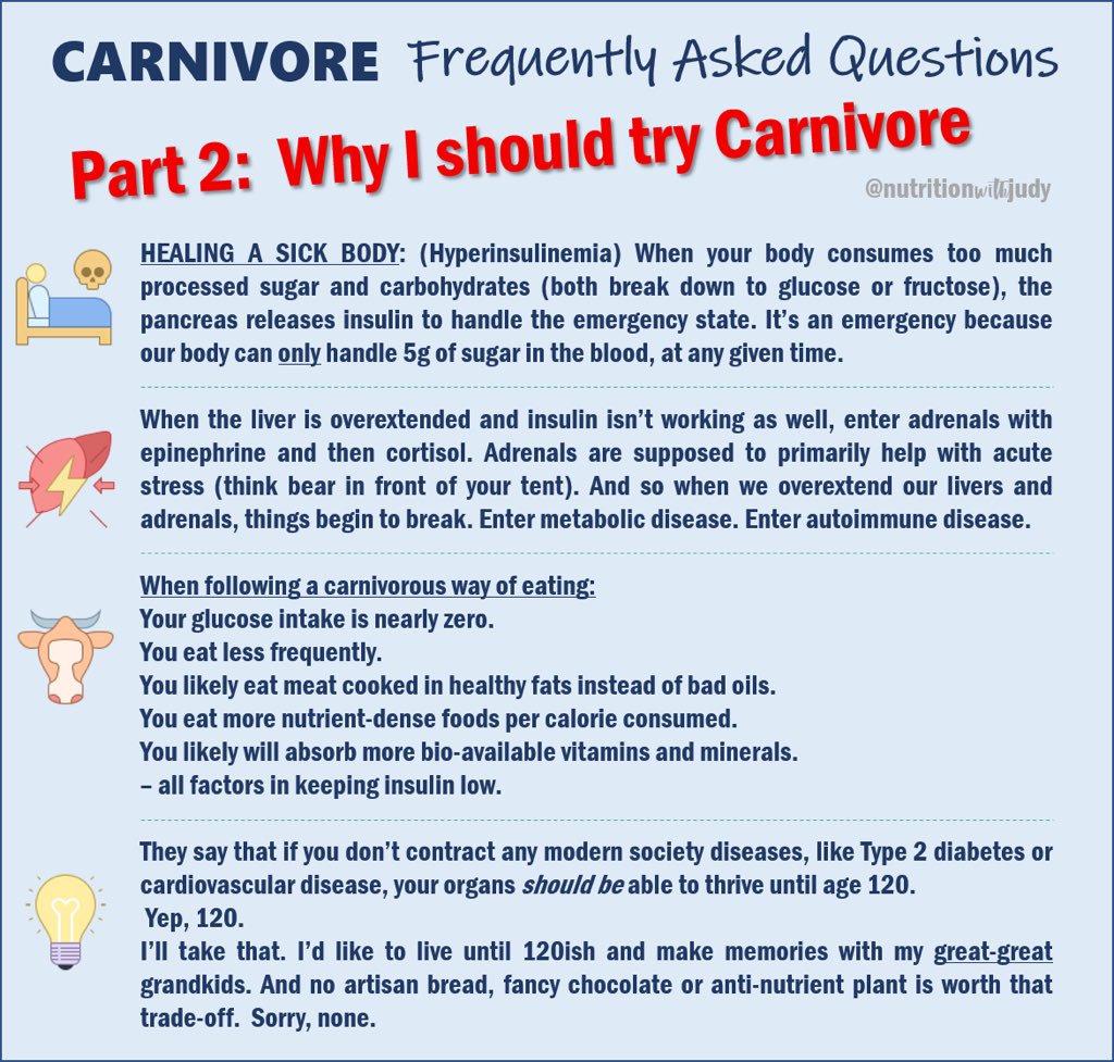 NutritionwJudy's tweet image. Why I should try carnivore part 2. . 
#carnivore #ketolifestyle #allmeatdiet #ketomom #highfatlowcarb #carbfree #fatforfuel #carnivoreketo #ketocarnivore #yes2meat #meatheals #carnivorelife #worldcarnivoretribe  #zc #carnivorediet #zerocarb #carnivores
#fatadapted #ketolove
