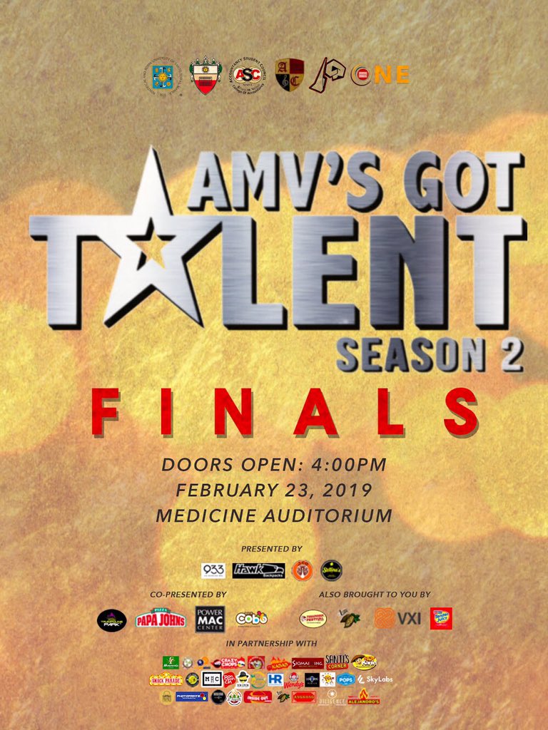 UST_ASC's tweet photo. The stage will light up and the crowds will cheer. Tonight is the night we have been waiting for. 

Witness great talents and support your bets as we finally name your Champions at the Medicine Auditorium. 

DOORS OPEN at 4:00 PM!

#AGTS2
#ONEfourAMV https://t.co/EMPO6pFnCh