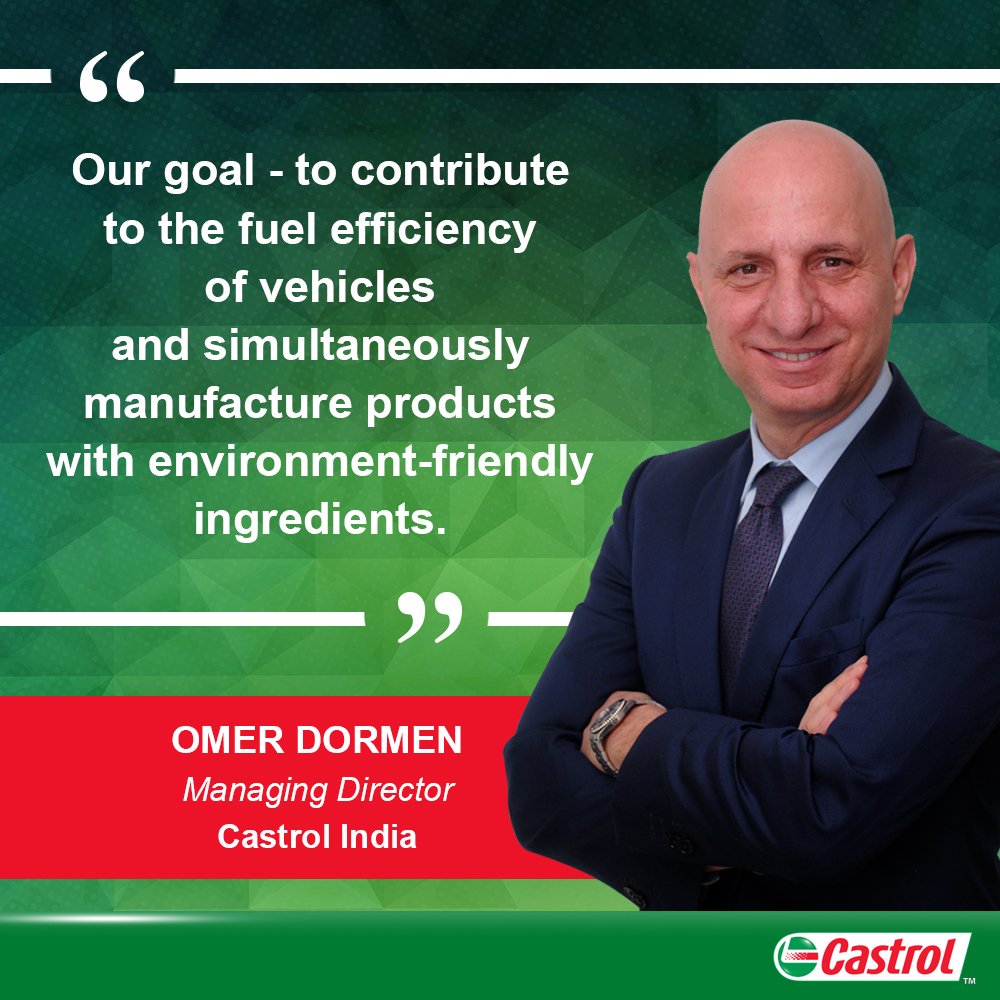 Castrol_India's tweet photo. Omer Dormen, Managing Director, Castrol India talked about how Castrol is uniquely poised to take on the challenge of advancing the energy transition using our global scale &amp; know-how in his keynote address at #ChemTech World Expo 2019 Mumbai #CHEMTECHWorldExpo https://t.co/EpWo2pDAy0