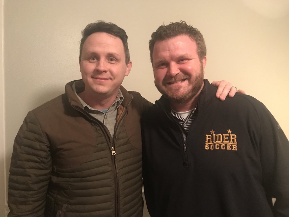 TheDH83's tweet photo. Who knew these dudes would still be best friends 16 years later! 

So happy Brad got see us play tonight at Abilene Wylie 

#Dr.Barham 
#CoachHolly
#collegeroomates
#HSU 
#RohoLegends=) https://t.co/UOvM1f2pZ1