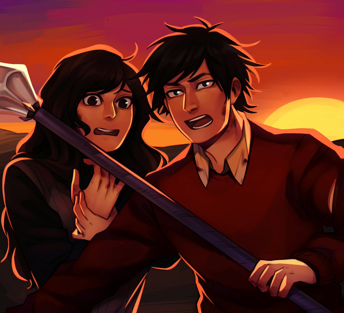 darthbobcat1's tweet photo. Got some fantastic art from @masterdipster tonight! It looks like my characters are at the start and end of a date gone bad but it's actually two different incidents. Looking forward to when the book is available. It will be out in 2019. #magpiewizard #art #anime #drawings https://t.co/isTvmafC7h