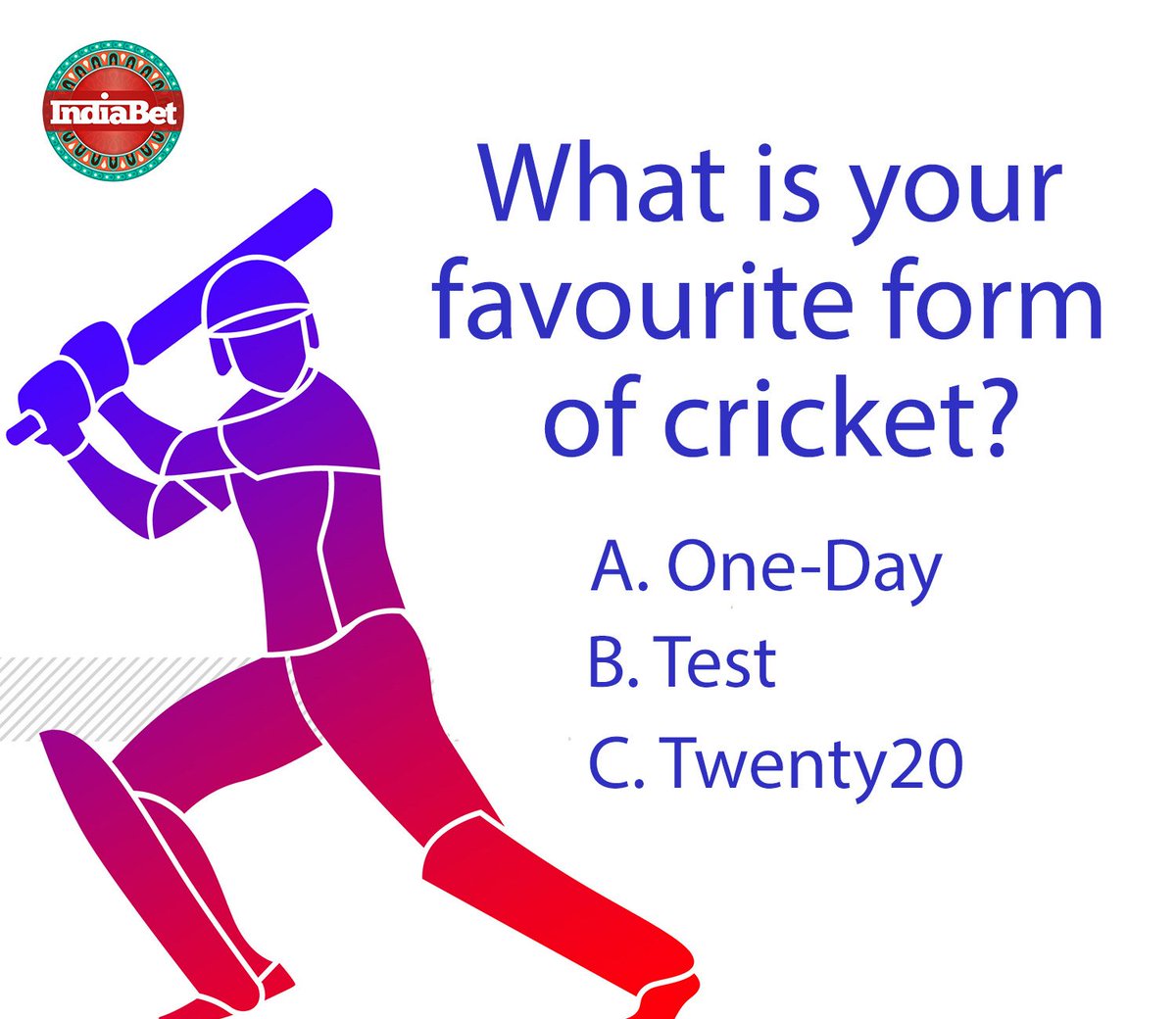 indiabet's tweet image. #IBPoll

Leave your reply in comment box!

#SportsBiz #CricketMeriJaan #TwitterPoll #polloftheday #polls #SportsPanorama #ODI #test #twenty20