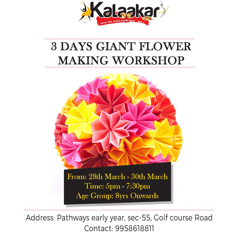 Let’s learn how to create something beautiful with Kalakaar.
.
.
#gurgaon #3days #flower #workshop #flowermakingworkshop #handmadeflowers #springseason #kidsfun #funloving #colorfulflowers #kalaakar #talented #colorful #gurgaonlife #gurugrammers #gurgaonkids #delhilife #delhikids