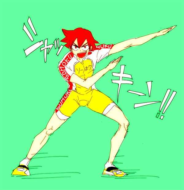 弱虫ペダル「かなり前に描いた弱虫ペダルの巻島さんと鳴子くんのラクガキ見つけました。鳴子くんは」|日乃チハヤのイラスト