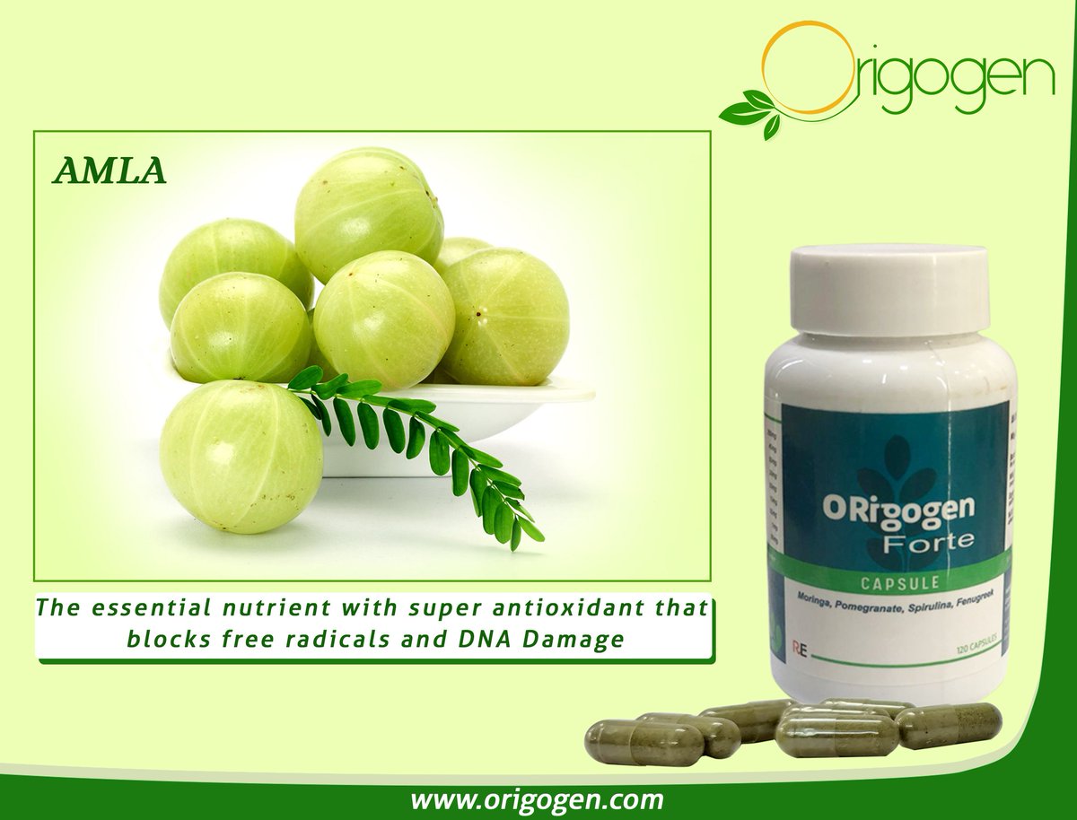 Amla-An Antioxidant Powerhouse.There are 3,000 mg of Vitamin C in an Amla berry, which is 20 times more than an orange.
 #Ayurved #Amla #Organic #AmlaBenefits #Wellness #Herbs #Natural #Health 
origogen.com
For trade Enquiries or Franchise
Pls contact +91-9711443118