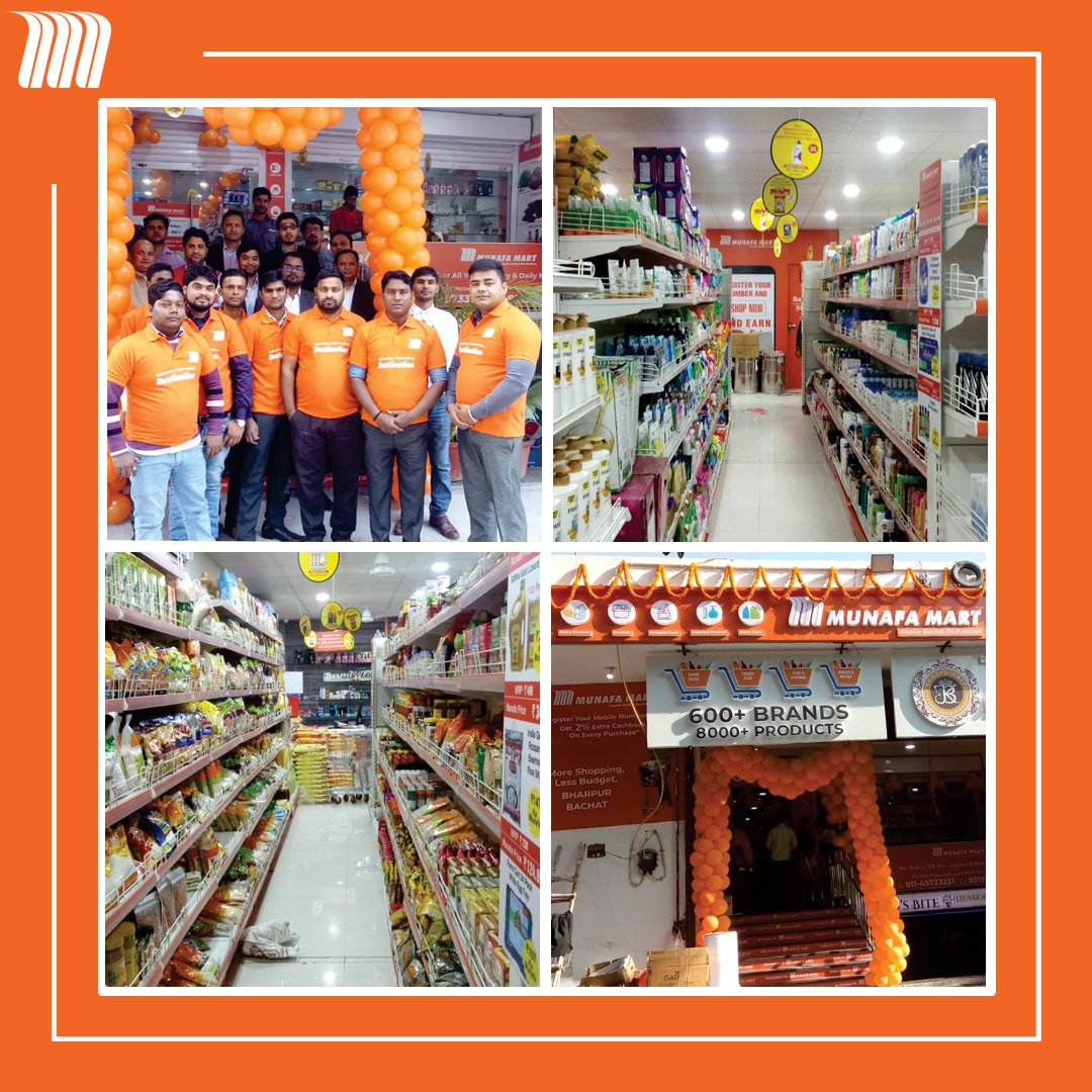 munafamart's tweet photo. Here we are! Introducing you to another Bachat Destination of yours. One stop shop for all your needs now in Sarita Vihar. Come and shop without delay.

#MUNAFAMART #AapkaBachatDestination #Grocey #Save https://t.co/MNiw889Qgp