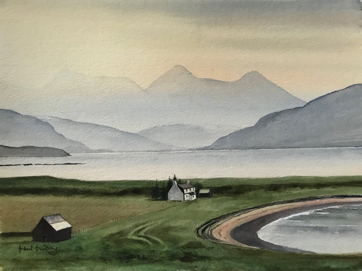 IsLe of Skye.  #etsyseller #etsyshop #watercolorpainting #watercolourpainting #watercolorlandscape #landscapepainting #originalwatercolour #scottishscenery #isleofskye