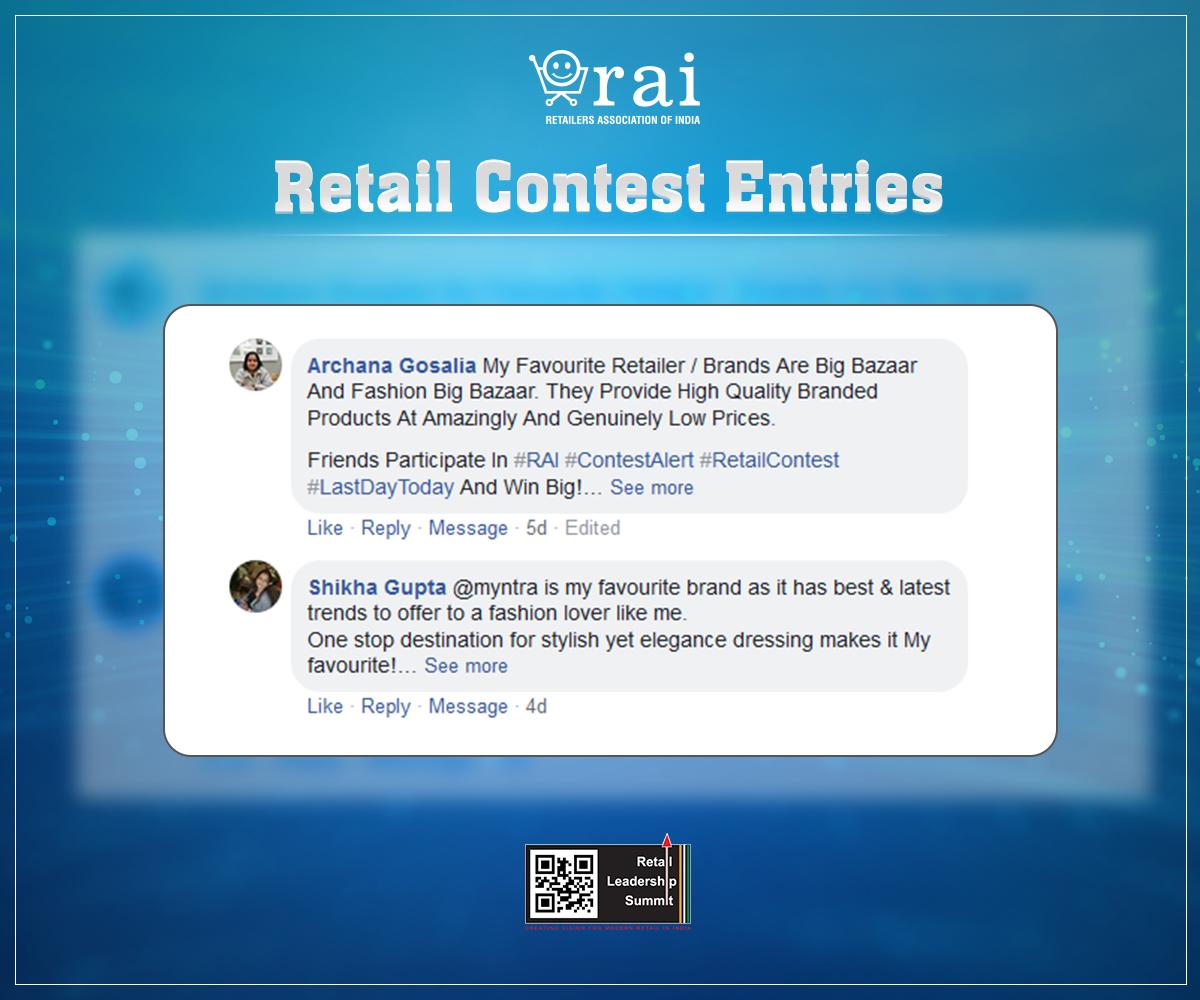 rai_india's tweet photo. These entries prove that, customer experience is key to mind share & market share! π
We are humbled with the kind of responses we received from some of the biggest brands and their loyal customers! Participants, #StayTuned as results for the #RetailContest will be out soon. π https://t.co/Q707p4J5il