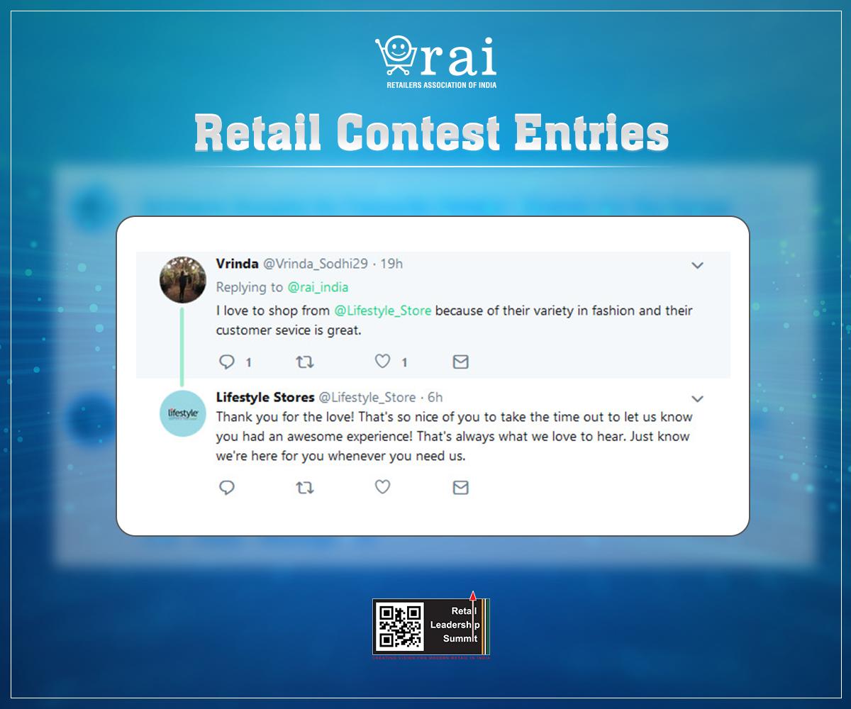 rai_india's tweet photo. These entries prove that, customer experience is key to mind share & market share! π
We are humbled with the kind of responses we received from some of the biggest brands and their loyal customers! Participants, #StayTuned as results for the #RetailContest will be out soon. π https://t.co/Q707p4J5il
