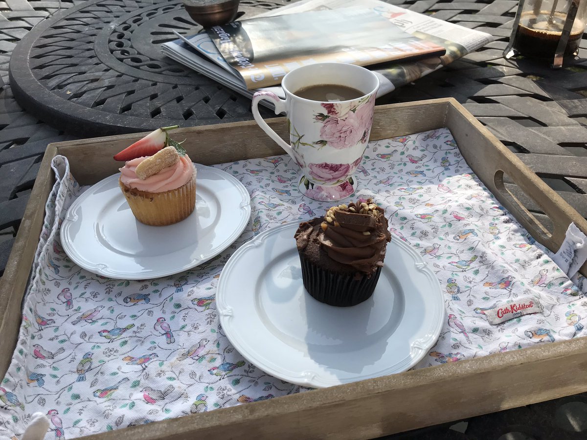 Enjoying the February sunshine. Saturday treats.