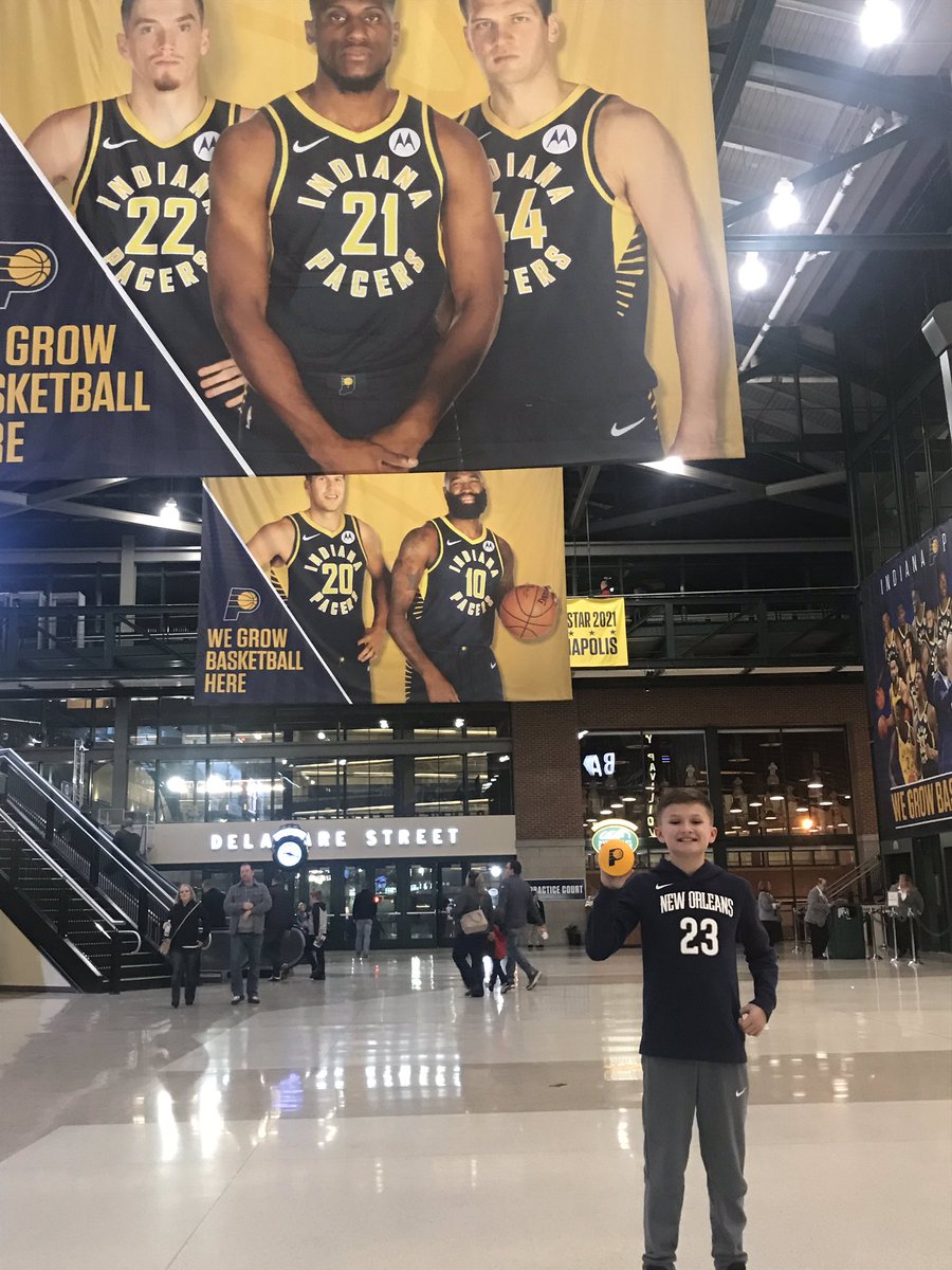 jlcollett's tweet photo. We had a great time last night at the Pacers vs Pelicans game. https://t.co/XSxyFQRI1S