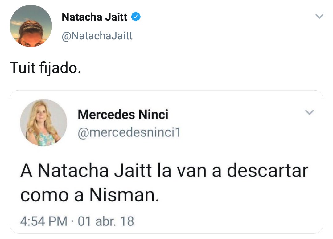 Ruludo_leo's tweet photo. Natacha Jaitt cansó de dar indicios. https://t.co/IGrtYWVYyZ