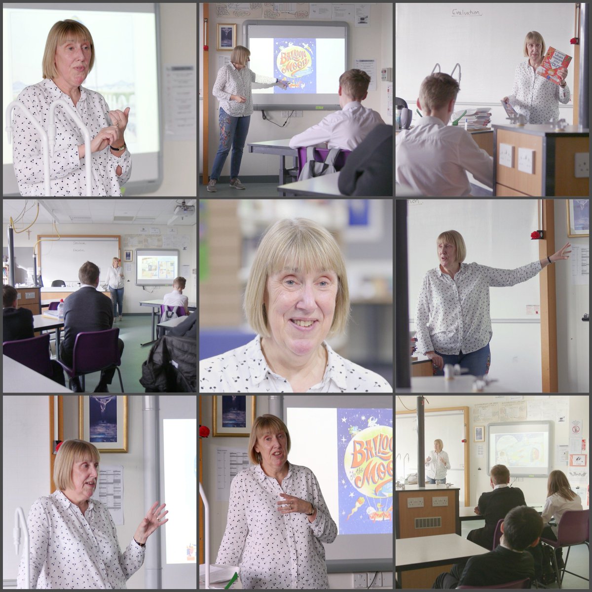 A great talk - and interview - from Gill Arbuthnott yesterday <a href="/stpaulsdundee/">St Paul's Academy</a> as the #TwoMoonsDundee literary festival continues! 😀😀 😀