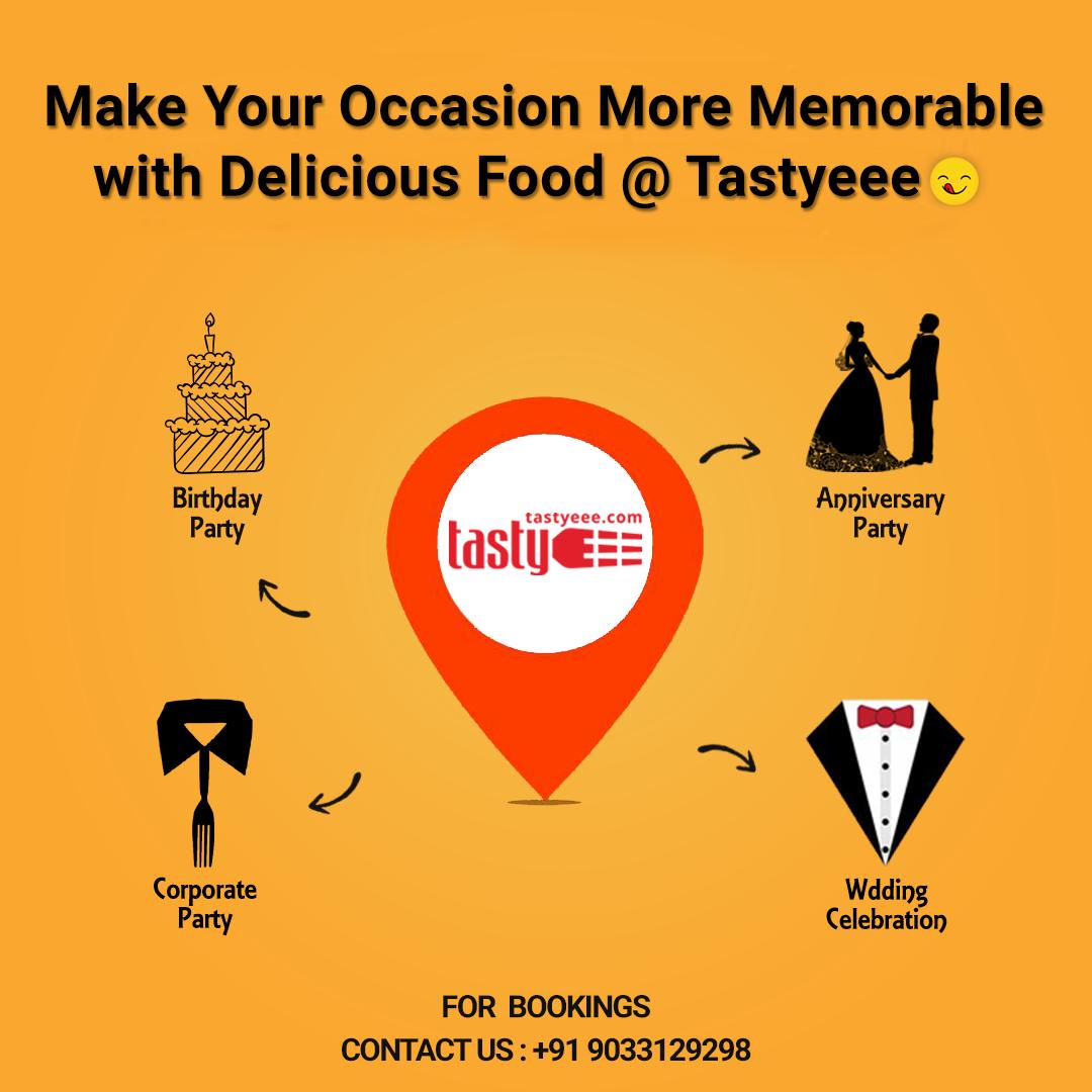 tastyeee_com's tweet photo. https://t.co/OgUhYzI2YM
No single event can be awaken, nor celebrated unless it's enjoyed with more Tastyeee food.
Call us @ 9033129298 to make your event more memorable and amazing with the delicious and healthy food. https://t.co/YncteA1IUS