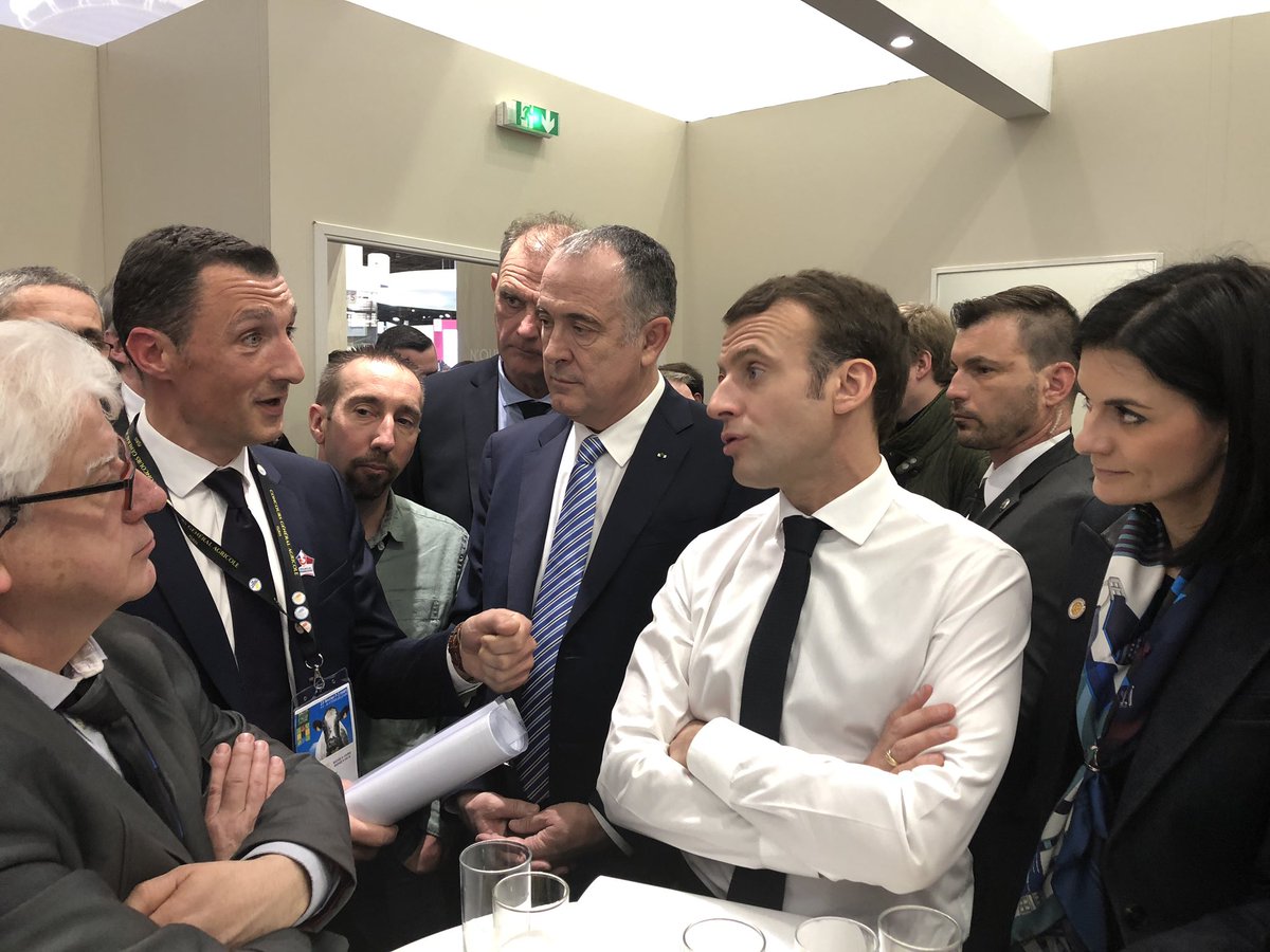 Interpro_Anvol's tweet image. Jean Michel Schaeffer Président #Anvol #volaille demande à Emmanuel Macron un étiquetage de l’origine des viandes et s’inquiète du Brexit/importation des pays tiers