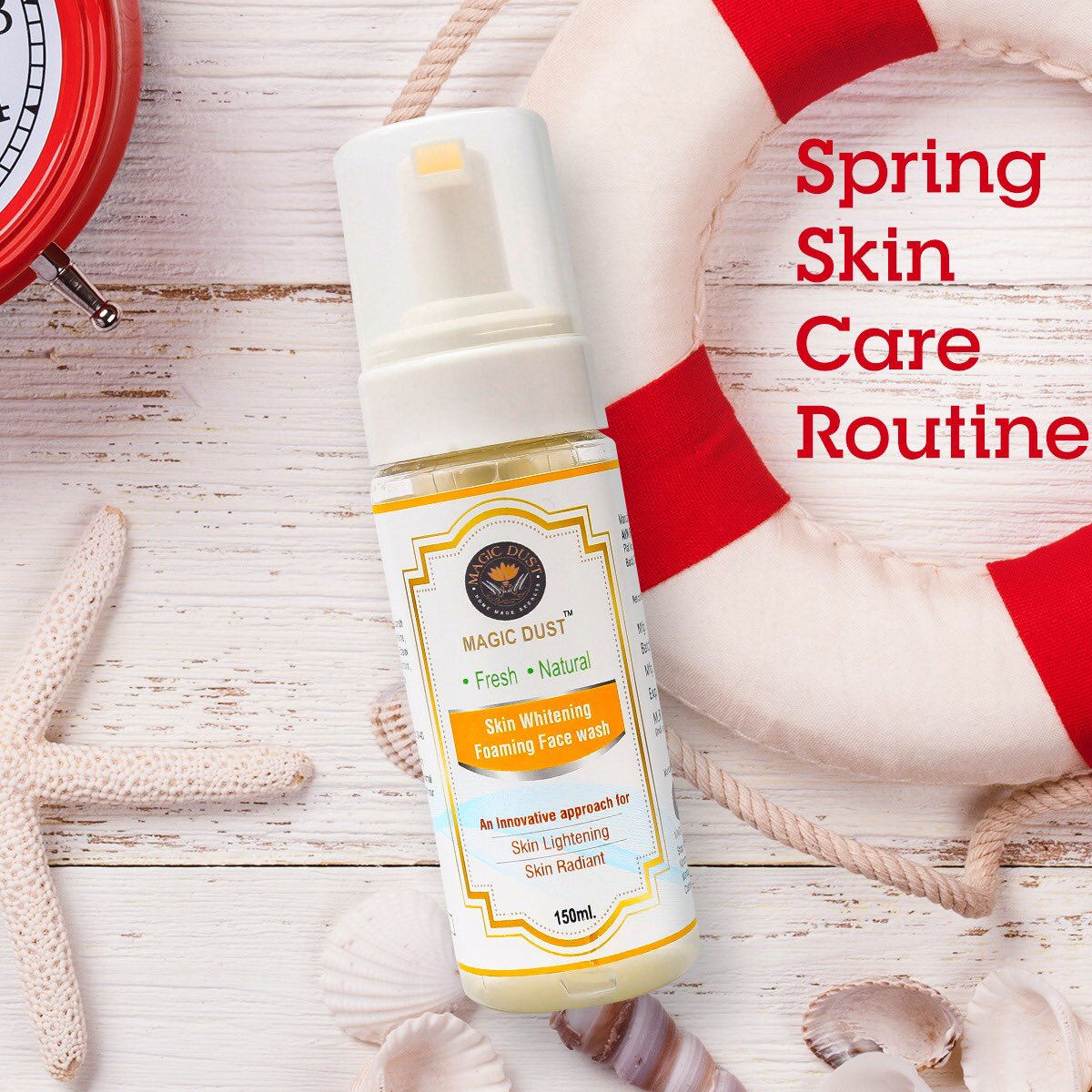 magicdustindia's tweet photo. Upgrade your Skin Care Routine this Spring Season!
Nourish that beautiful glow, just like this beauteous season.

Step 1: Charcoal De-tanning pack
Step 2:  Skin Whitening Foaming Face Wash 
Step 3: Use our Key Product Vitamin C Serum https://t.co/KinTOix1W6