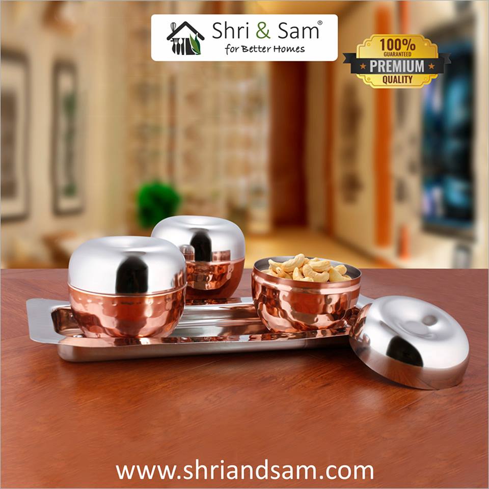 Shrindsam's tweet photo. #Productoftheday #ImpressiveLook #ExclusiveDesign
This set comes with stainless steel lids that too have a shiny copper finish on the outside while they are matt silver on the inside.
Use coupon code "SNS20" to avail 20% discount
https://t.co/kp2EC9mopk https://t.co/9ptff9YNLR