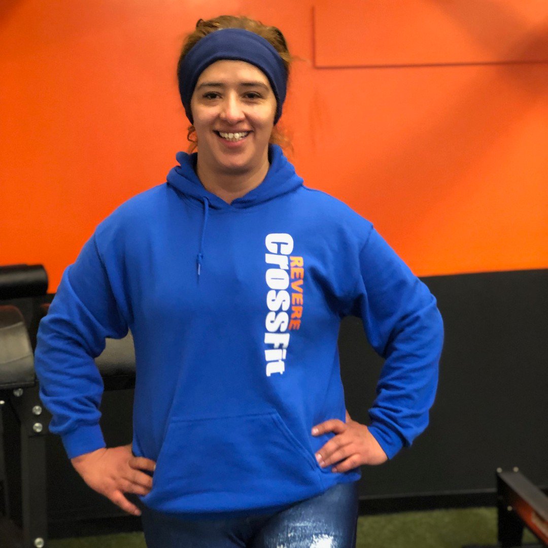 RevereCrossFit's tweet photo. Rocio is ready for the weekend! @RevereCrossFit #revere #crossfit #Fitfam #reverecrossfit #fitness https://t.co/fat9RGDE4R