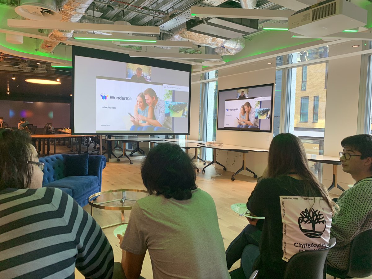 BeMyAppEMEA's tweet photo. Lunch time video call with @WonderBill CEO Shane Clifford - sharing wisdom on the venture that makes your life easier by giving access to your bills on the go @BCGDV #DVimagines https://t.co/rUFdBtDp8Z