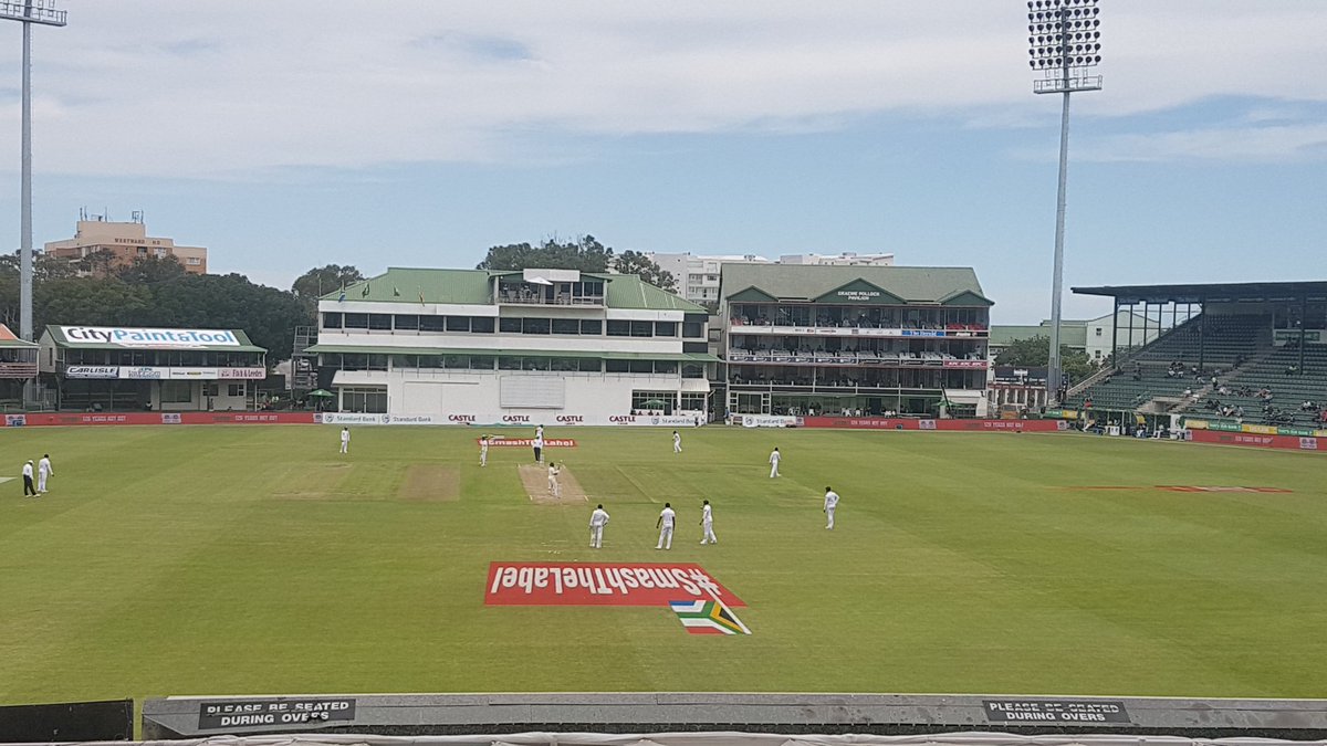 JohnHBowker's tweet photo. Happy to be at St George's Park for an historic series win for Sri Lanka - but words can't adequately express the shambles that were the Proteas. There should be a reckoning. #OtisOut #SAvSL https://t.co/O71KrNopPb