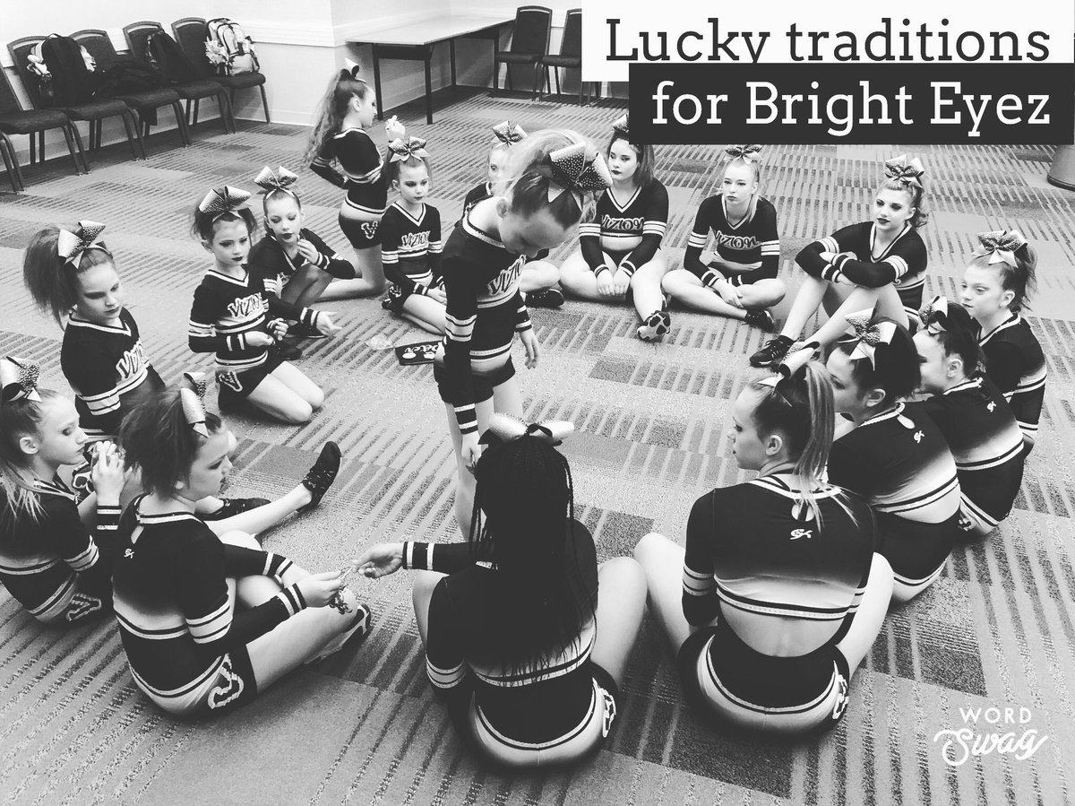 It’s COA day 1! First up is Bright Eyez 🤩👀 and they can’t head to warm-ups without first doing their lucky traditions 🍀 #coa #vizionstrong #builtbyvizion