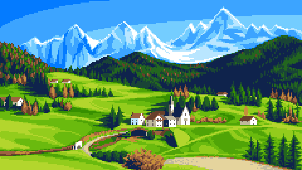 pixelflag's tweet photo. 背景練習
#ドット絵 #pixelart https://t.co/ayQwKjZ32c