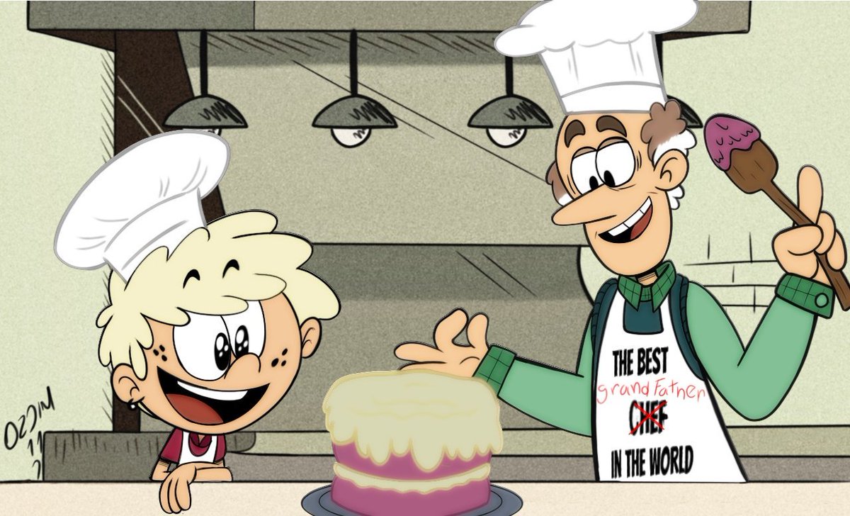 Logan: My Papa Lynn, he's the best chef in the world.
Whenever I go to visit him at his restaurant, he prepares my favorite strawberry cake.

#LoganLoud #theloudhouseoc #theloudhousefanarts #theloudhouse #theloudhousestyle #theloudhouse #lynnloudsr #grandpa #grandson #ozjim11