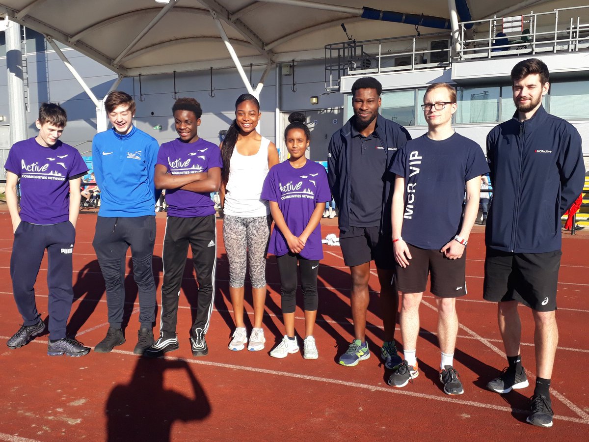TessPtonka's tweet photo. Some of our brilliant coaches &amp; volunteers at the Superactive half-term multisports camp at The Manchester Regional Arena.The camps not only provide 100 kids with great full day activities but also jobs &amp; work experience for young local people. Wins all around! @MCRActive https://t.co/biInhqOi8R