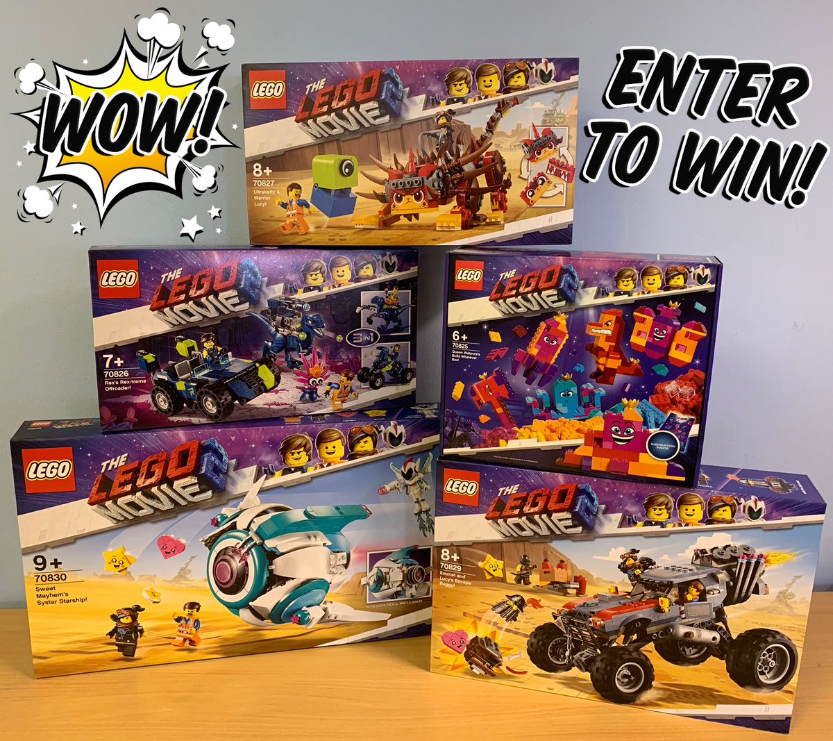 💥Competition Time!💥
#FOLLOW #RT and comment to enter this amazing LEGO Movie 2 competition!
UK and ROI only. Closes 2pm Monday 25.2.19.
#competition #tobytoymaster #wow #lego #win #weekend