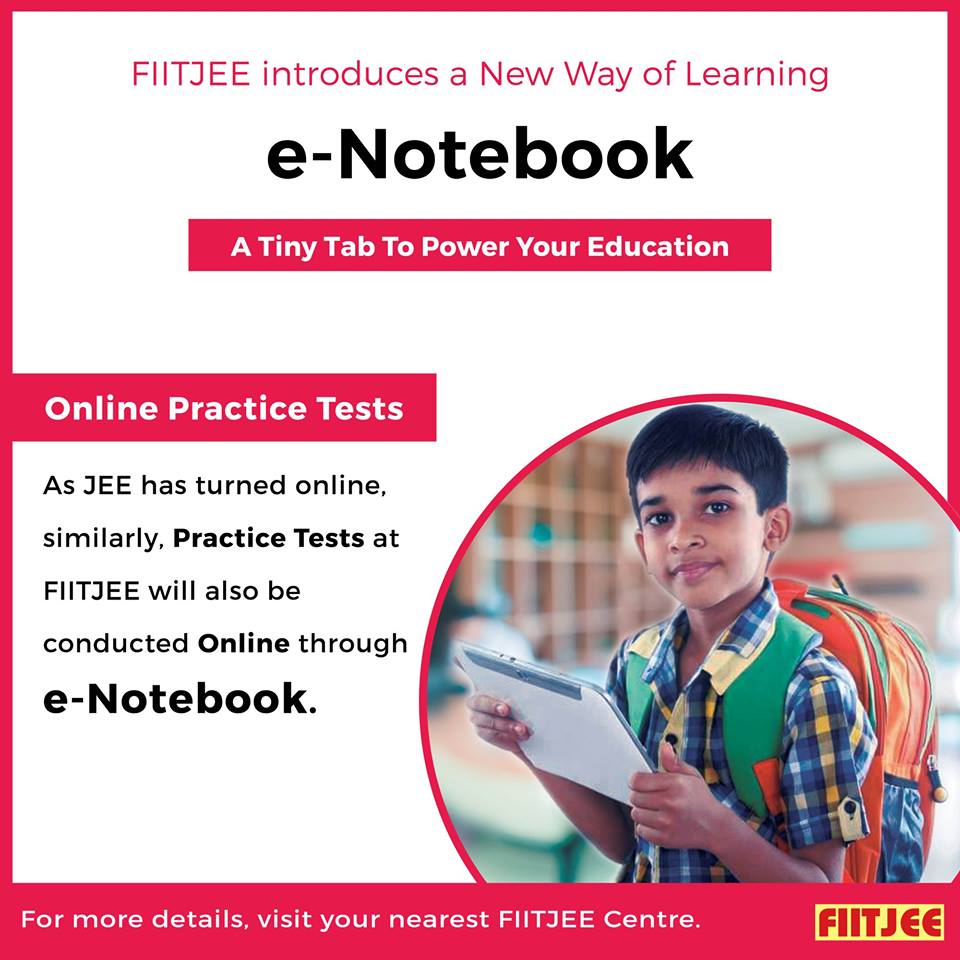FiitjeeKohat's tweet photo. Power your Education through e-Notebook.
 As JEE has turned online, similarly, Practice Test at FIITJEE will also be conducted Online through e-Notebook. Learn more: https://t.co/KtN4pDvfjG #JEEAdvanced #JEEMain #KVPY #BITSAT #IIT #NTSE https://t.co/i1XaMu2G7Q