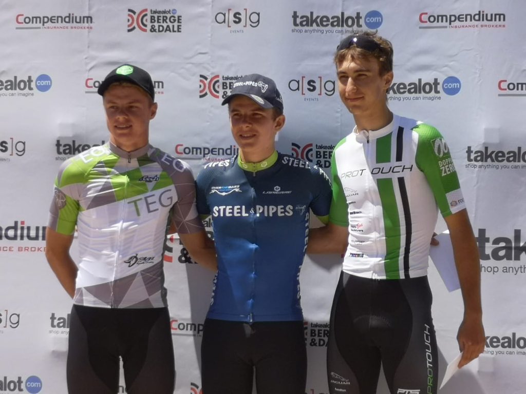 So proud of <a href="/travismtb/">Travis Stedman</a> for winning the Junior race at <a href="/BergeEnDale_/">Berge & Dale</a> Road race in JHB.
Also finished in 6th overall.