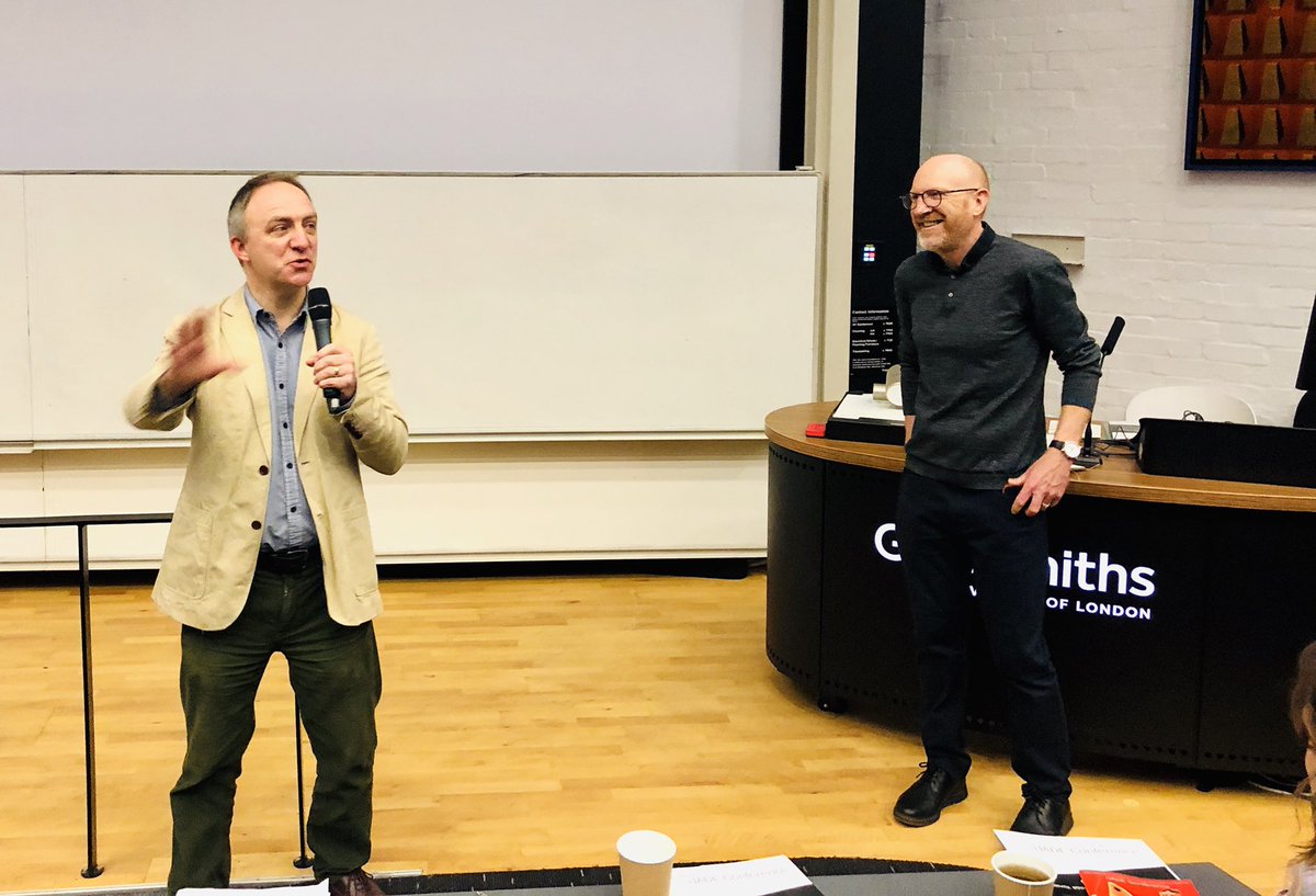 theartcriminal's tweet photo. Day 2 #ijadecreatingspaces @GoldsmithsUoL and Neil Walton and Jeff Adams introduce the day to new delegates as well as those here yesterday. @NSEAD1 @InSEA_Blog a room full of art educators. https://t.co/KKjfTbi2DB