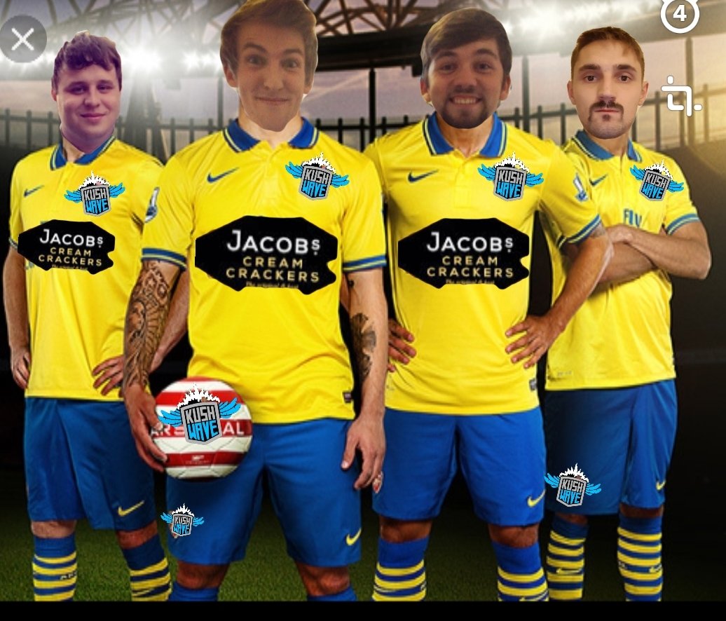 KushwaveFc's tweet photo. Its official club have announced the kit sponcer of Jacobs cream crackers for the foreseeable further #KushwaveFc #upthekush #proclubs https://t.co/FBJgYkWv0b