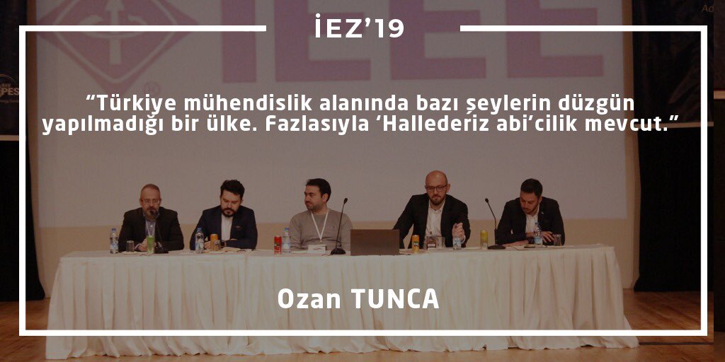 IEEEegesb's tweet photo. Loggma konuşmacımız Ozan TUNCA'ya teşekkür ederiz. #loggma #iez19 https://t.co/uwuFP6dVJt