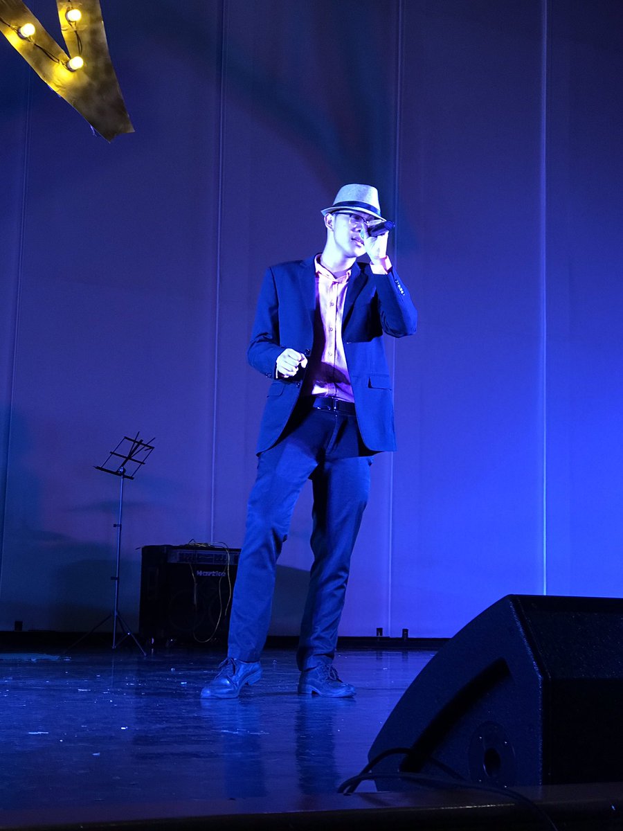 UST_ASC's tweet photo. Sherwin Marquez is the first to come onstage and dedicates his performance to his family.

#AGTS2
#ONEfourAMV https://t.co/SEFggqSA3H