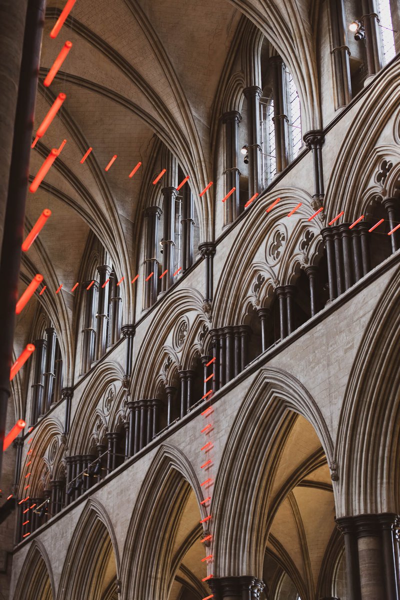 markbastick's tweet photo. Salisbury cathedral has to be my favourite building - everywhere you look there is something to marvel at ! Here is an image I took of the latest installation #laddersoflight #salisburycathedral @SalisburyCath #englishcathedral #architecture #inspiringbuildings #Lovesalisbury https://t.co/6jlcij7767