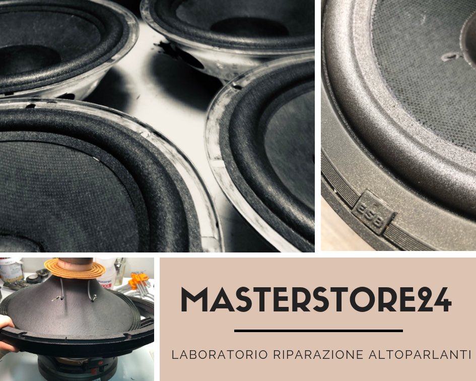 MASTERSTORE24's tweet photo. #MASTERSTORE24 Laboratorio Riparazione Altoparlanti e Diffusori HI-FI

“Specializzati nel coccolare i vostri altoparlanti”

Viale Trentino 65 a Taranto 
Contatti 3774545894 - masterstore24@gmail.com - https://t.co/7CafatEtoe https://t.co/S875DFkMXU